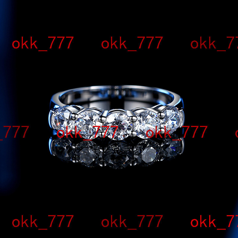 High Quality Fine Jewelry Silver Rings Women VVS Diamond Engagement Moissanite Rings for Women