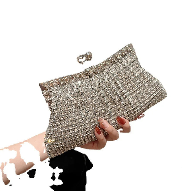Women Rhinestone Evening Clutch Bag Detachable Chain Wedding Purse Prom Banquet Handbag Female Elegant Party Shoulder Bag 251106 - view 6