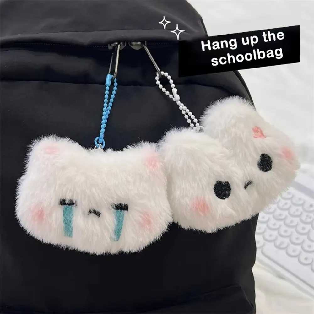 Cute Squeak Plush Keychain Pendant Sweetheart Toy Backpack Bag Pendant Cartoon Soft Doll Keychain Decoration Couple Gift W250411