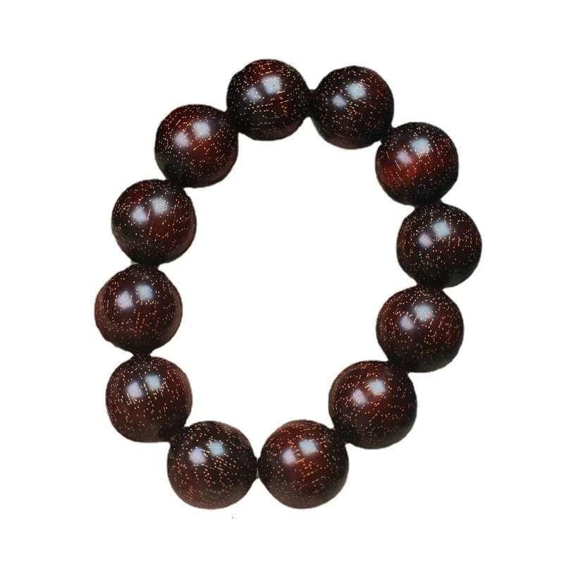 Factory Wholesale Rhino Horn Rosewood Single Circle Full Star Buddha Bead Bracelet High-Density Men and Women Small Leaf Wen