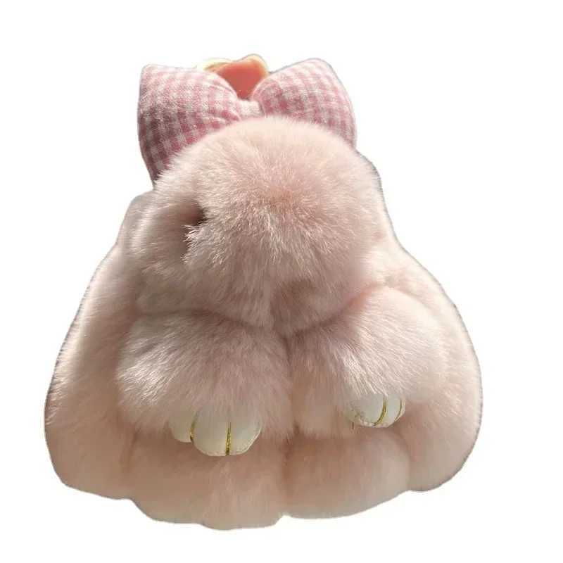 2024 Mini Rabbit Bow Pendant Bag Belt Car Keychain Cute Rabbit Couple Pendant Cute Keychain W250411