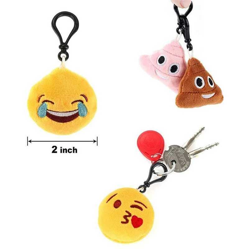 10 Cute Cartoon Keychains Fury Balls Plush Keychains Womens Handbags Car Keyholders Pendants Toys Childrens Gifts W250411
