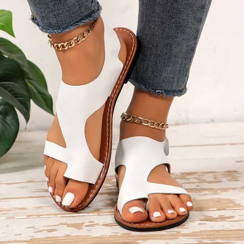 October 2025 womens sandals plus size casual sandals womens round toe flat outdoor shoes womens ZapatosXJ250410