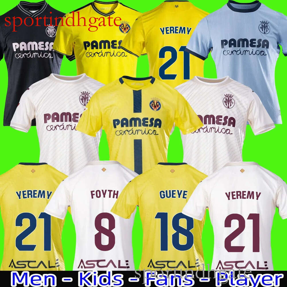25 26 Villarreal CF S.CAZORLA Soccer Jerseys 2024 2025 2026 DIA GERARD SORLOTH camiseta Parejo PACO ALCACER RIQUELME men kids Kits socks set 2005 06 Retro high quality