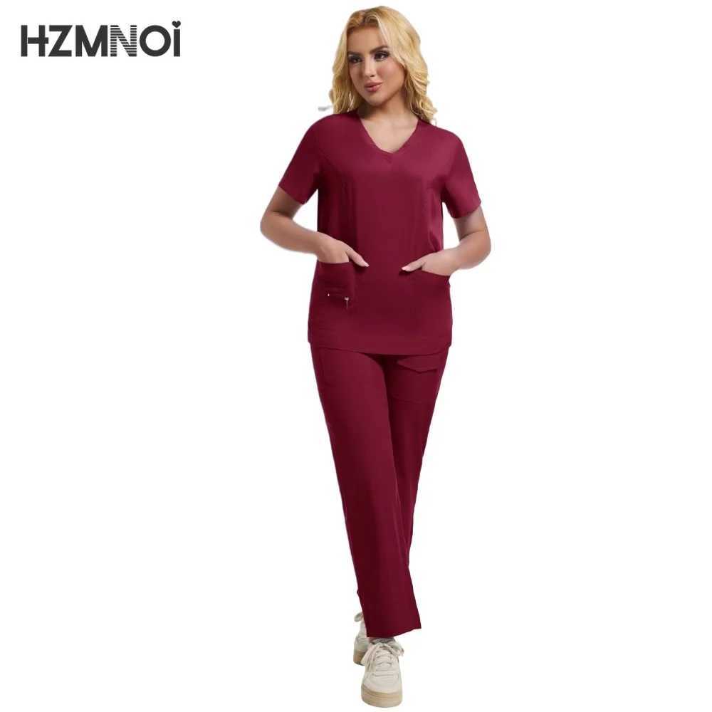 Multicolor Medical Uniforms Women Hospital Surgical Nurse Scrubs Set Nurses Accessories Dental Clinic Beauty Sn Soft Workwear X250410