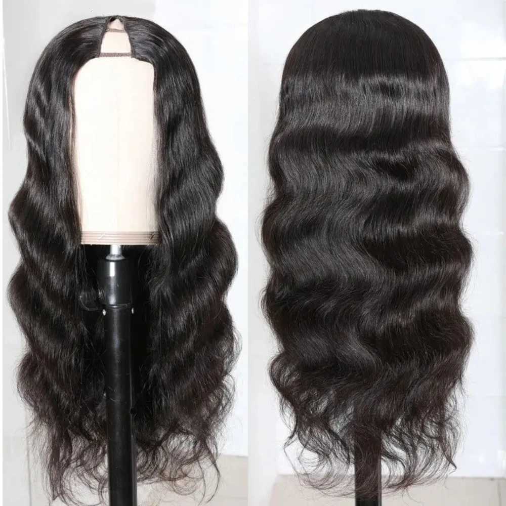No Leave Out V Part Body Wave Wigs 200 Density Upgrade Brazilian Hair 32 Inches 100 Human Hair Easy Install Natural Women HairT251111