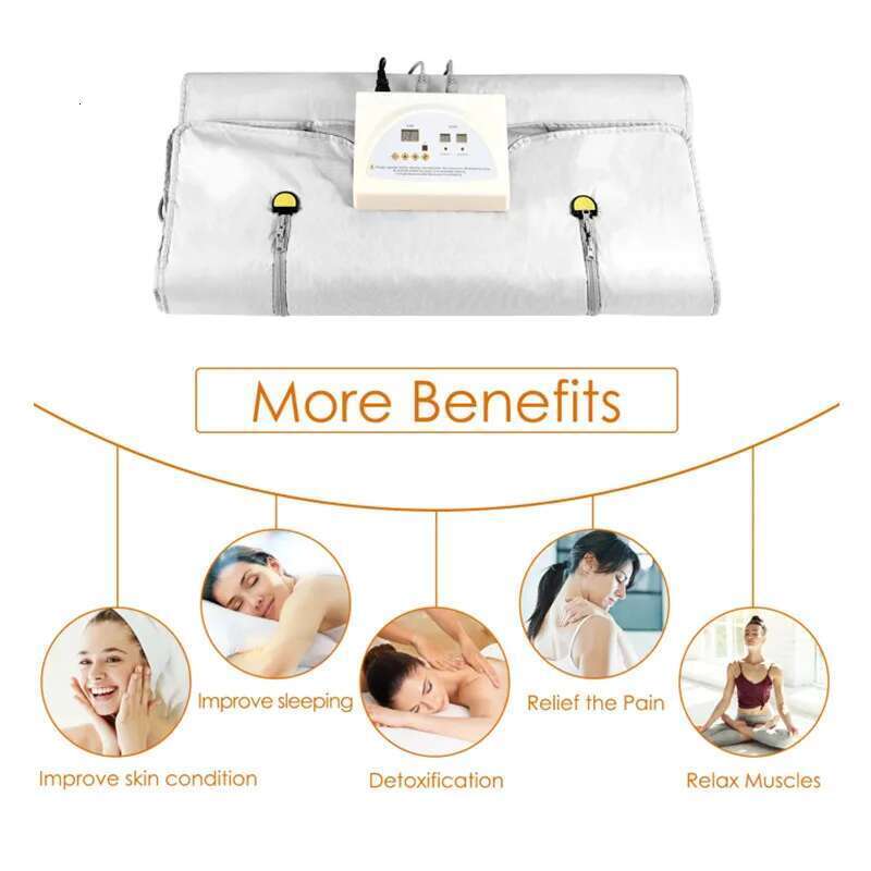With Hand Sleeve Design Style 2 Zone Thermal Sauna Blanket Body Shaper For Weight Loss And Fiess