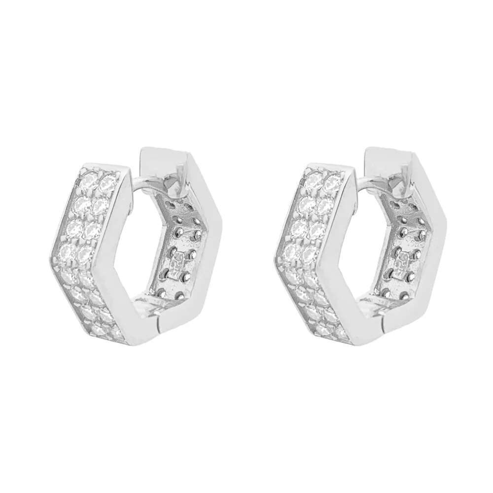Full Moissanite D Color Moissanite Earrings Hoop for Women Earrings 925 Sterling Silver Jewelry Gift GRA for Women