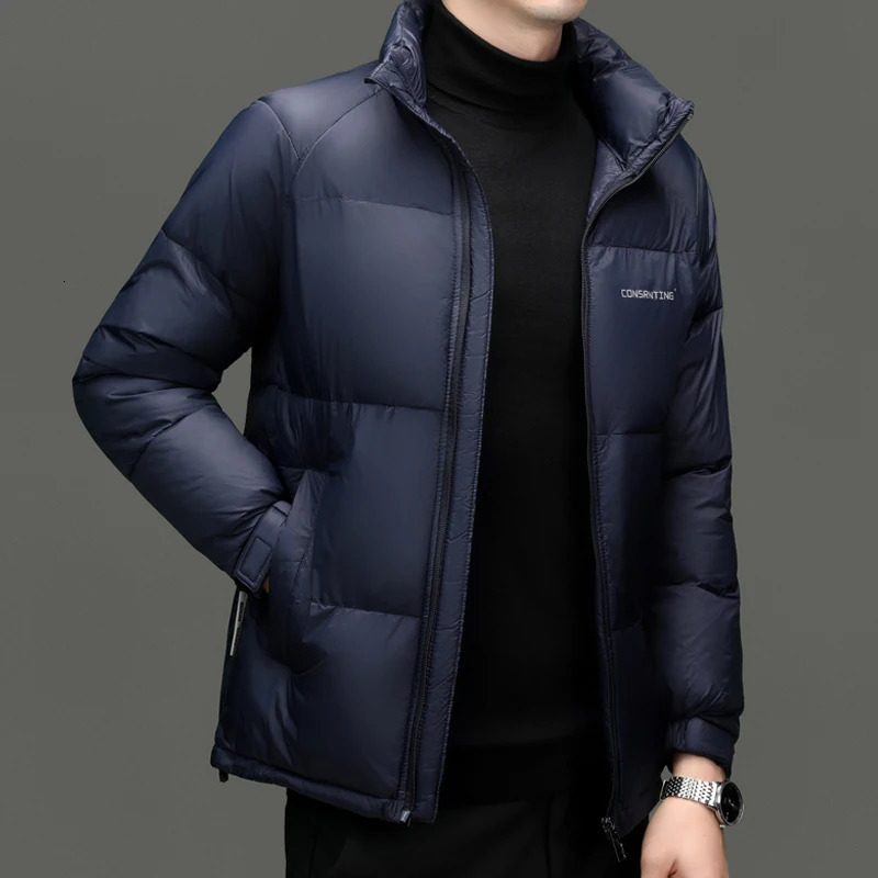 Top Grade er Men Parka Jacket Casual Fashion Hooded Puffer Coat Cropped Windbreaker Quilted Mens Clothes 251106