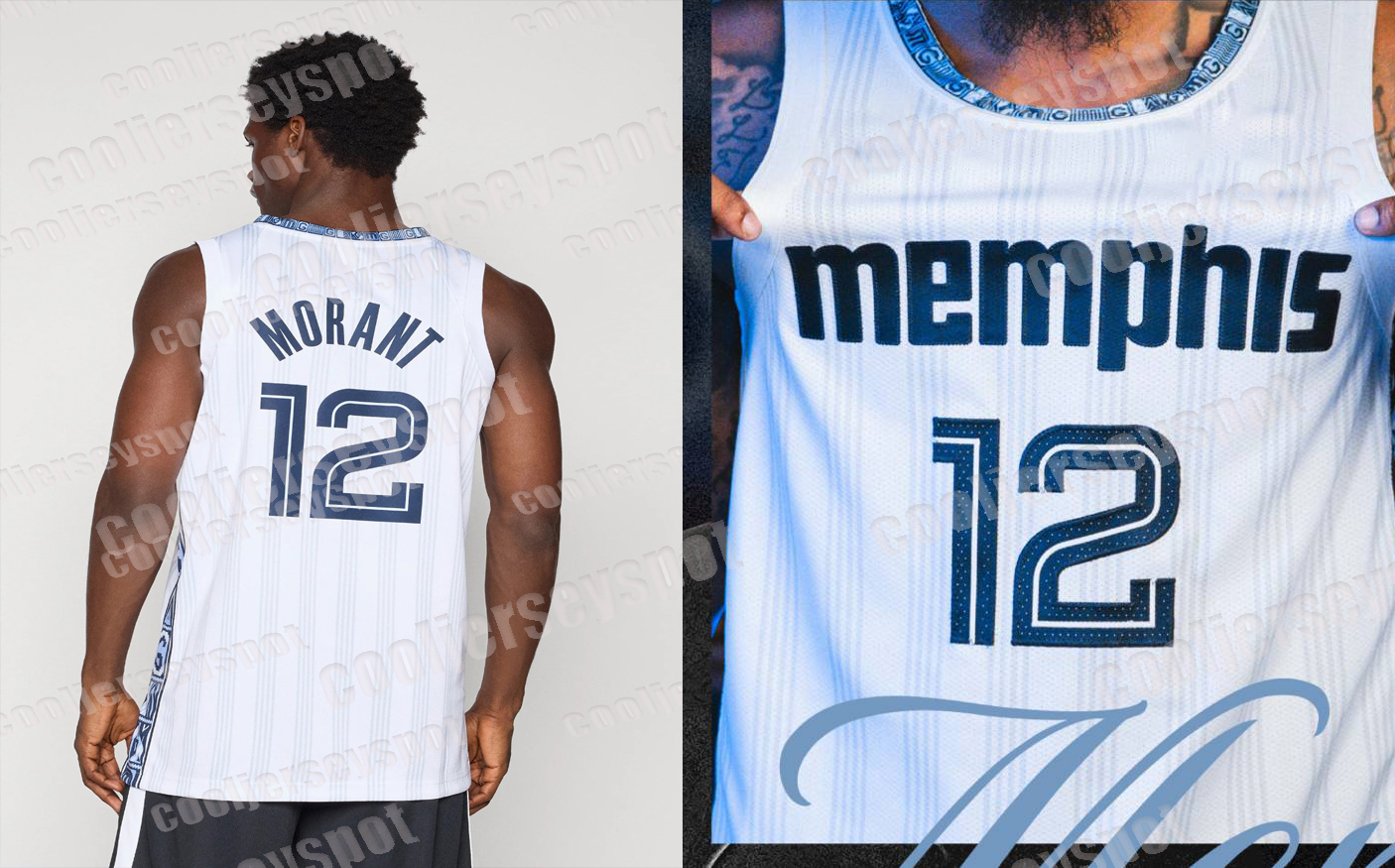 Custom 2025-26 City Basketball Jersey 12 Morant 8 Jackson Jr 3 Caldwell-Pope 3 Jackson Jr 14 Zach Edey 7 Aldama Landale S-XXXL