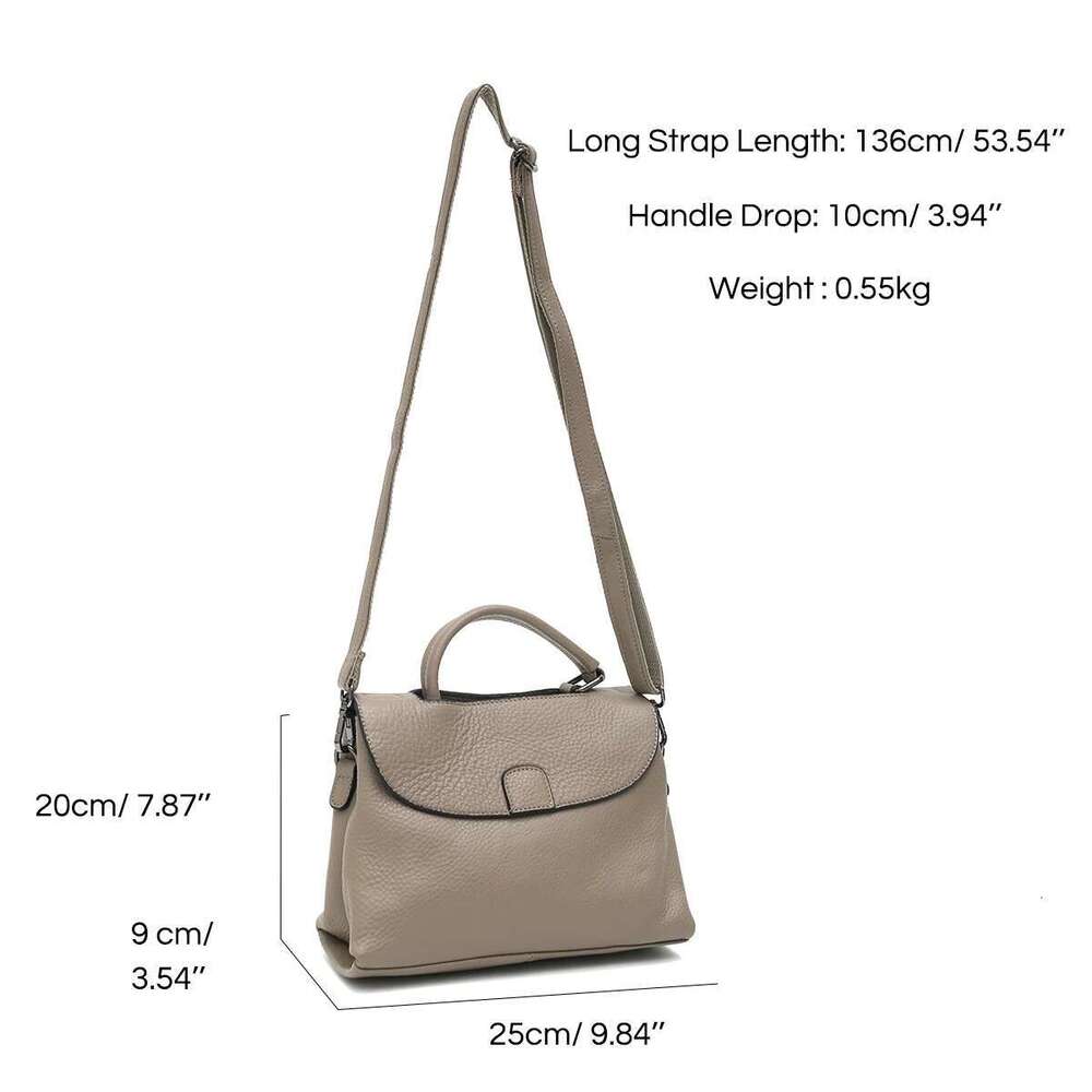 Designer Bag SC Fashion Genuine Leather Handbags For Women Flap Cover Top-Handle Purses Casual Daily Cross Body Shoulder Bags Multi Pockets