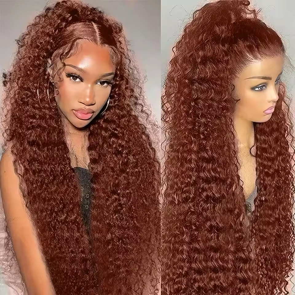 14-26 inch loose deep wavelace front wig Simulation human hair glueless wig women's wig cover black 13x4 lace front wig transparent high definiti