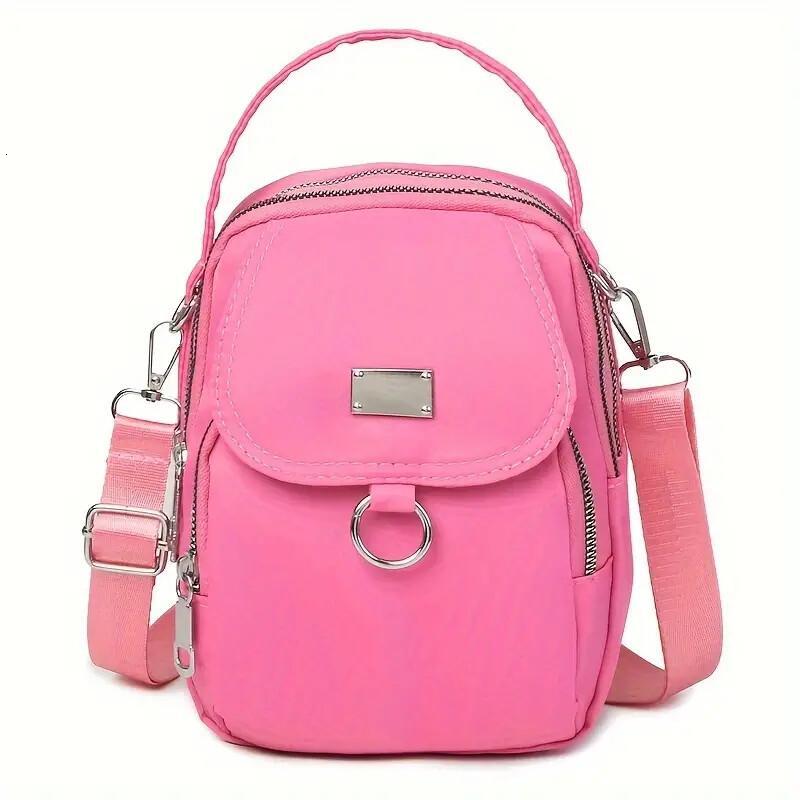FL- Waterproof Women Crossbody Bag Elegant Oxford Messenger Bags Simple for Work