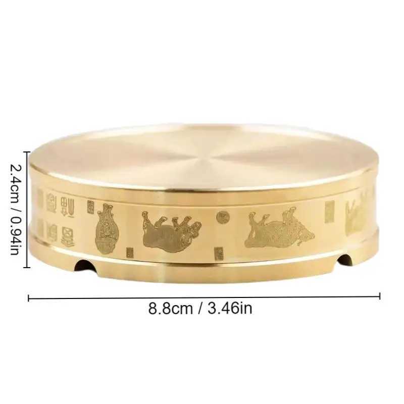 Brass Ashtray Home Office Desk Ornaments Five Cattle Send Blessing Ashtray Home Ornaments Gift Lighter AccessoryXJ250410