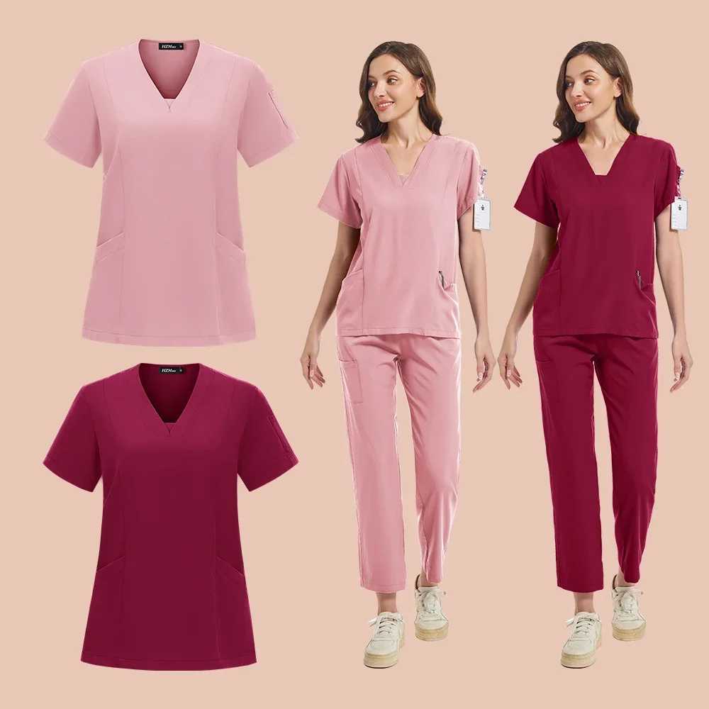 Nursing Uniforms Multicolor Medical Workwear Doctor Nurse Scrubs Set Dental Surgery Overalls Clinical Outfits Beauty Sn Suits X250410