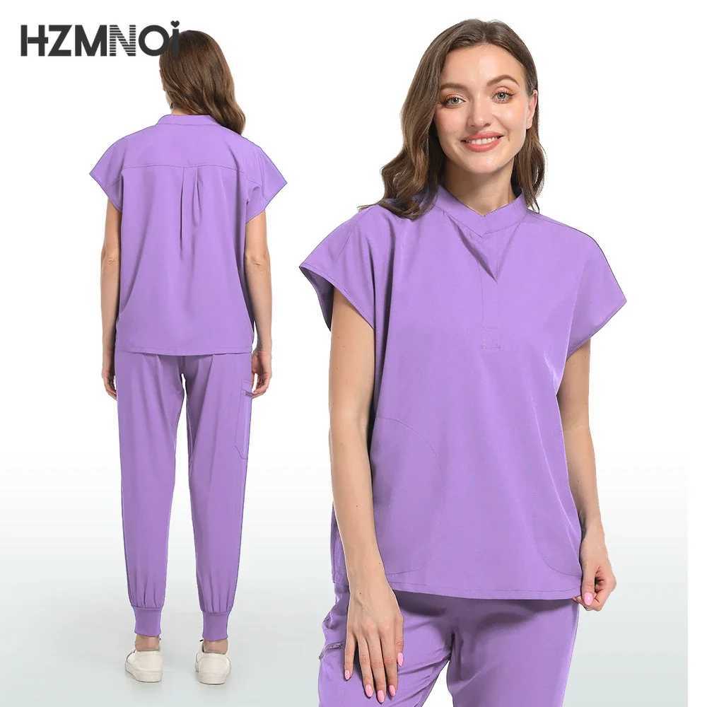 High Quty Unisex Nurse Uniform Men Scrubs Set Beauty Uniform Women Hospital Surgical Suits Dental Clinic Pet Shop Workwear X250410