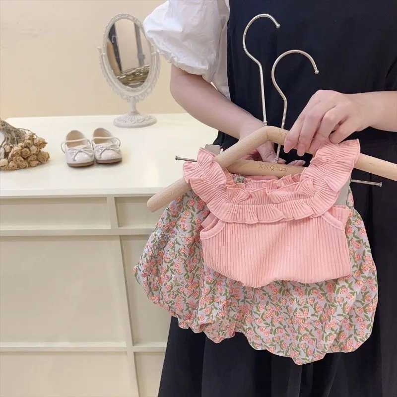 2 pieces/set of new summer baby clothing childrens sleeveless vests childrens clothing baby fashion clothingXJ250410