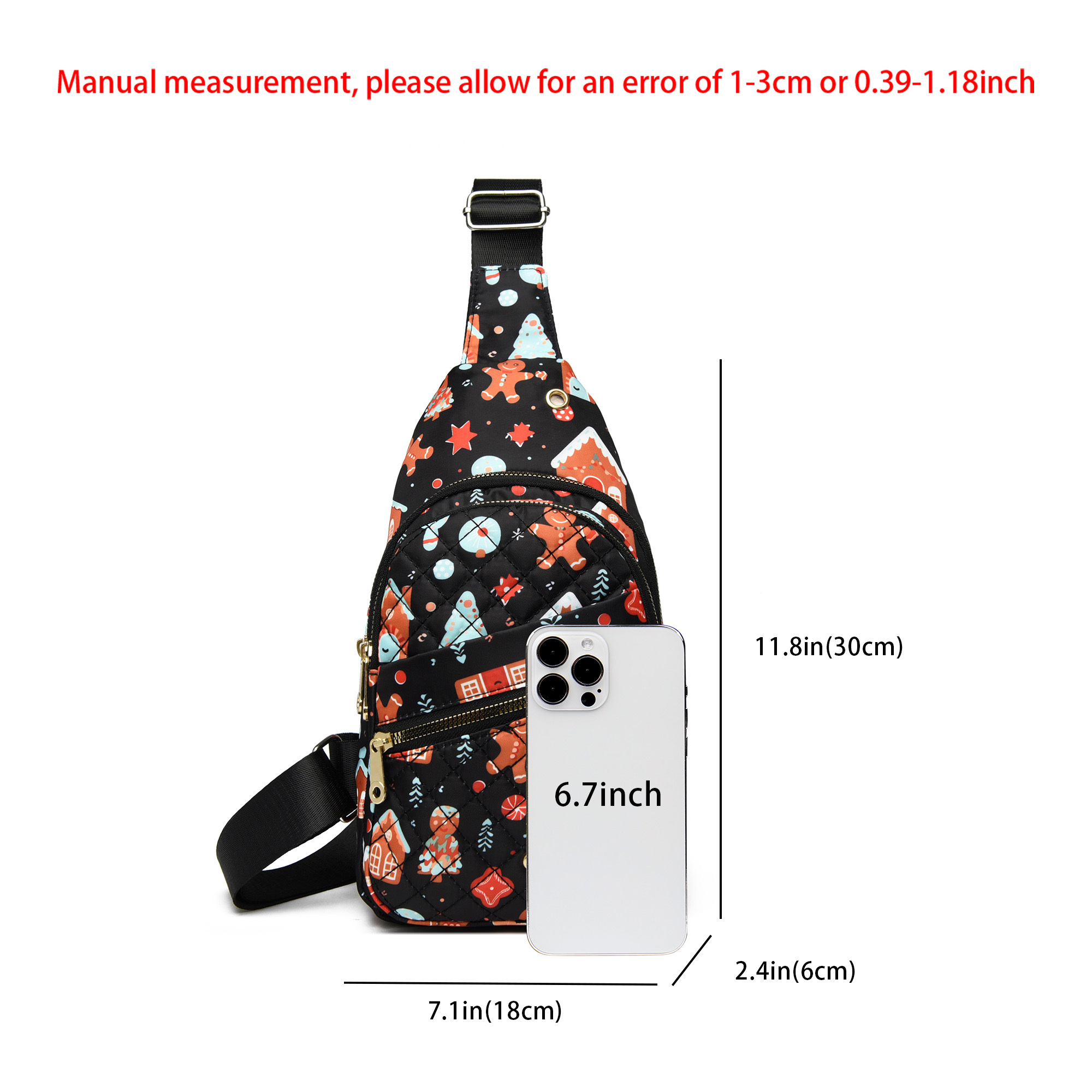 2025 new fashion woman Christmas holiday chest bag ddmynov