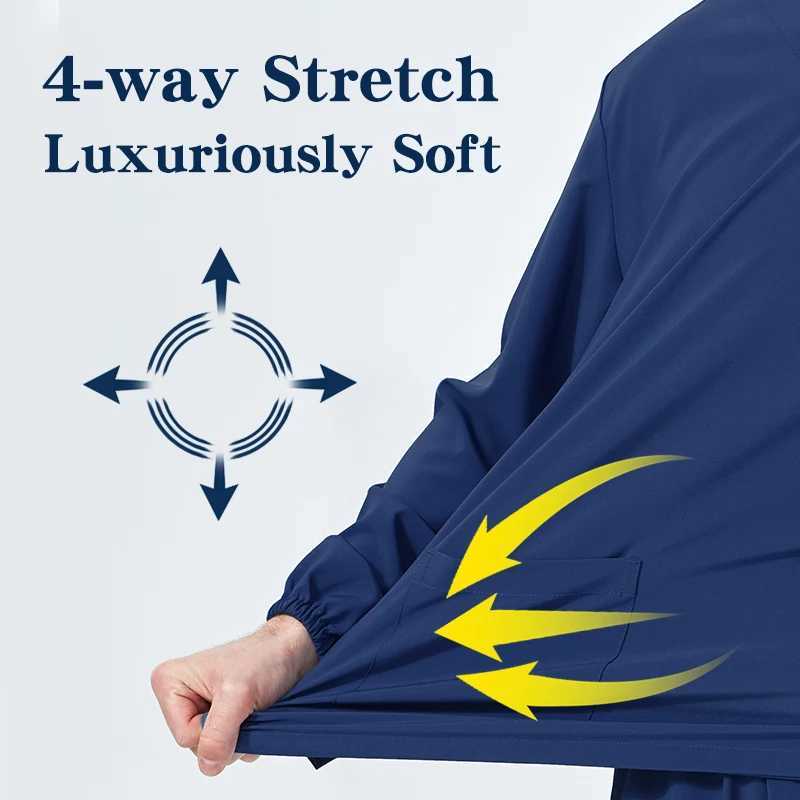 Quick drying hospital workwear breathable doctor nurse uniform female orthopedic surgeon stretching medical scrub set S02 X250410