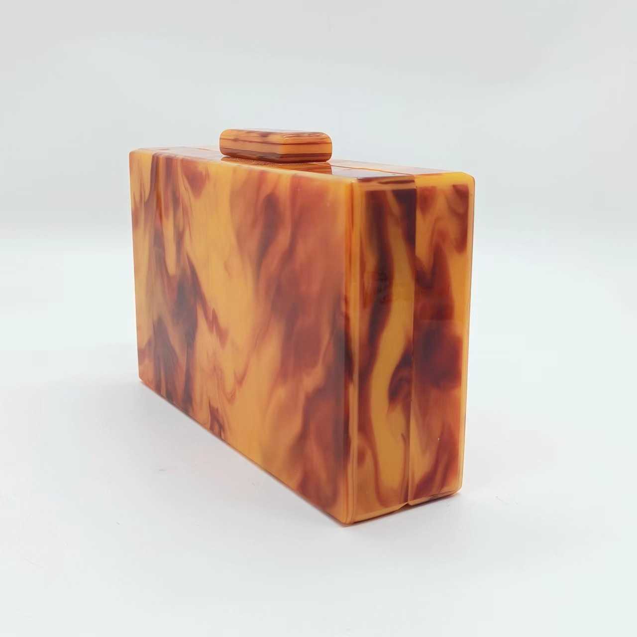 selling new marble patterned acrylic dinner bag grab bag one shoulder diagonal cross wedding fashion bag for women