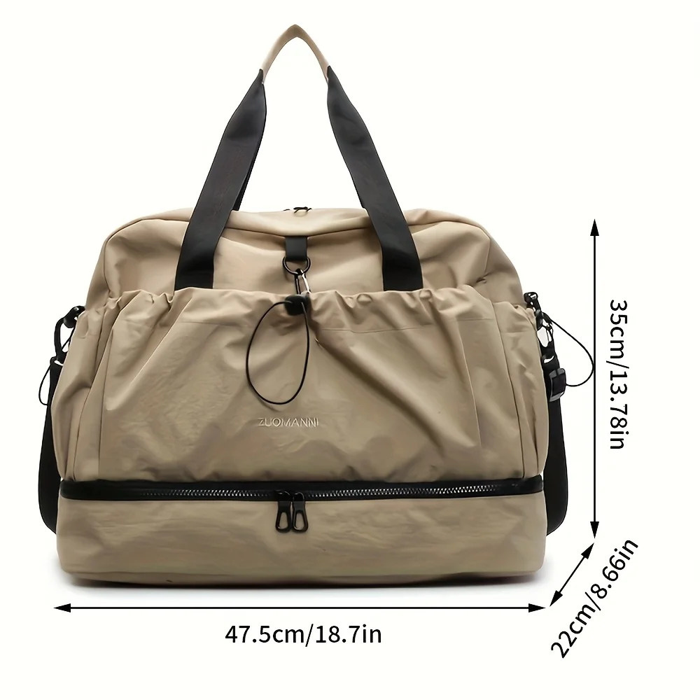 Large Travel Bag - Spacious lightweight durable With adjustable strap pockets Perfect for travel commute 251110