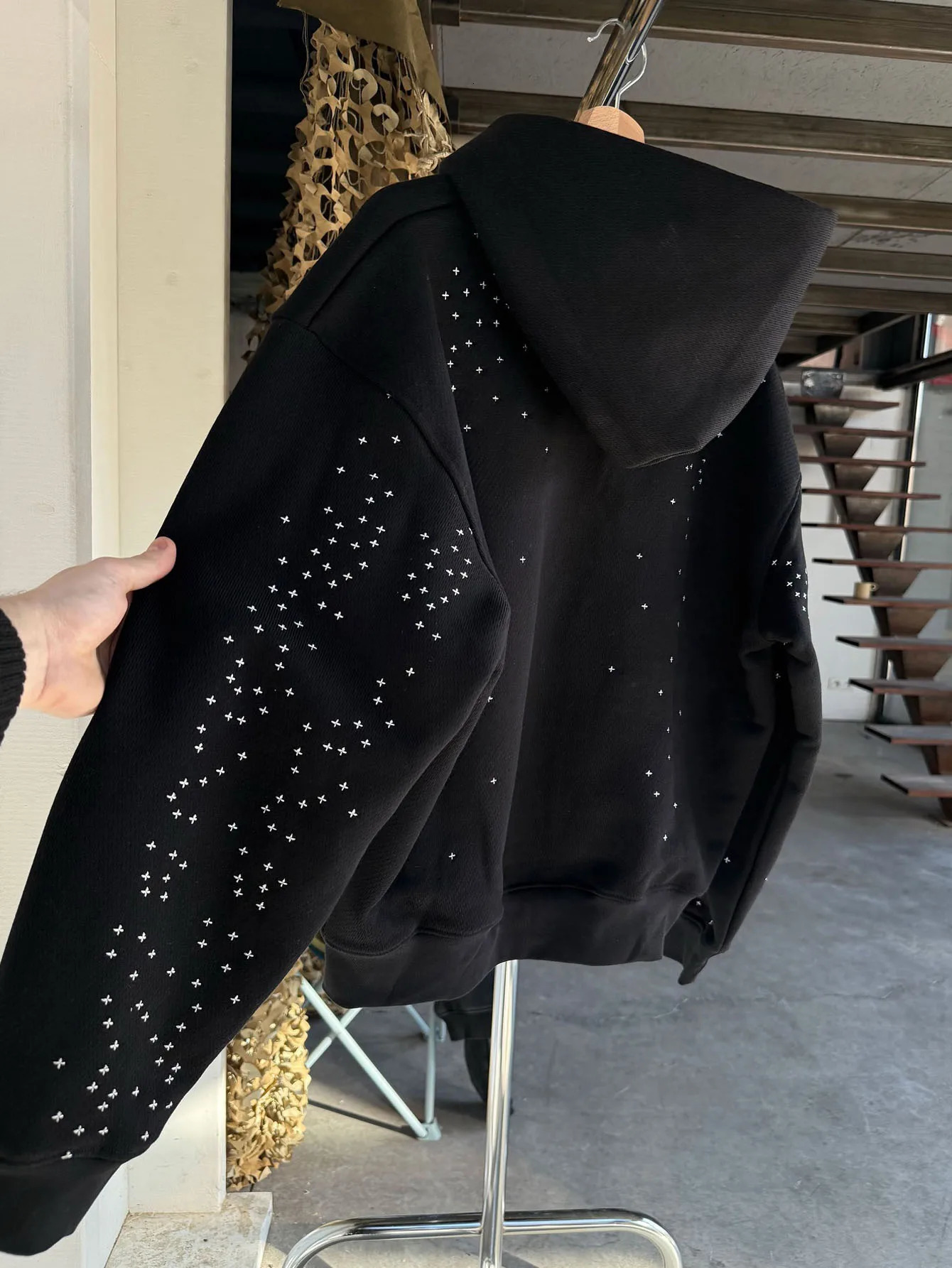 Mens Full Zip Hoodie Gothic Creative Pattern Sweatshirt Fashion Full Zip Trendy Streetwear with Pocket 251110