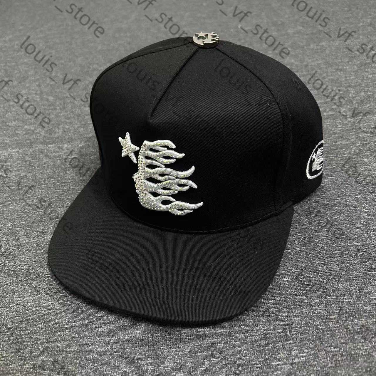 Trendy Embroidered Hot Diamond Baseball Hat Sun Flat H250411