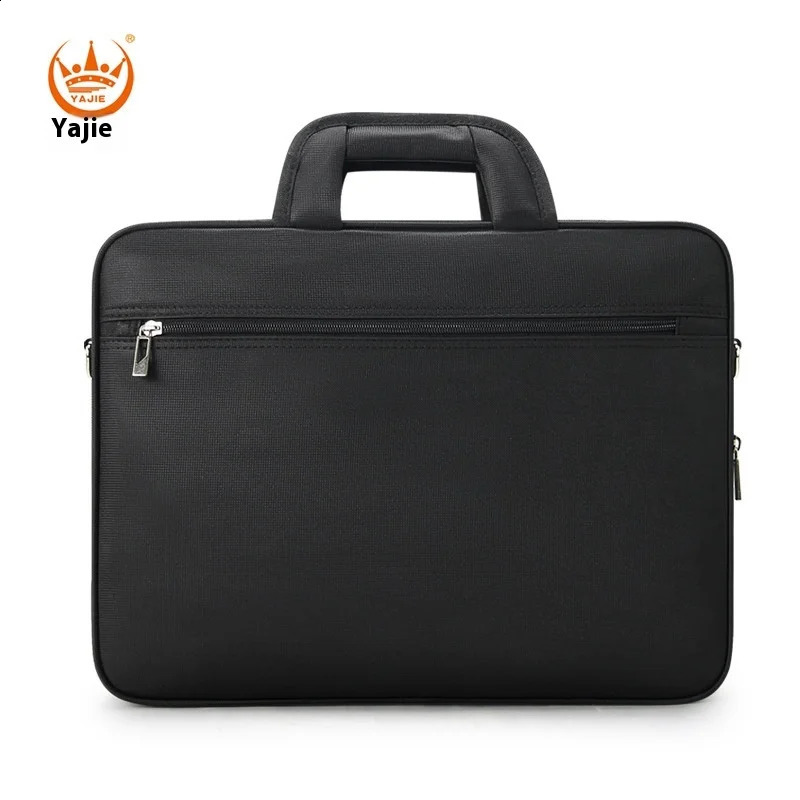 Large capacity briefcase mens business bag 156inch laptop shoulder canvas handbag 250409