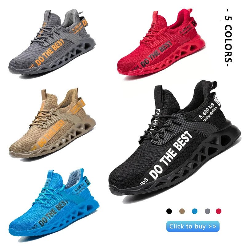 Safety Shoes Men For Work Sneakers Women Men Steel Toe Work Shoes Security Protective Shoes Lightweight Anti-Smash Anti-Puncture 251107