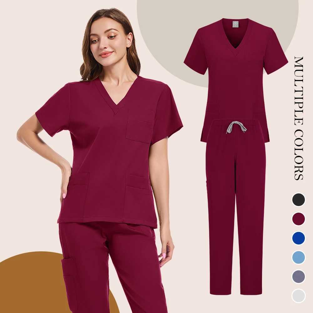 Nurse Uniform Woman Hospital Doctor Mens Medical Sweatshirt Nursing Pants Unisex Workshop Uniforms Beauty SPA Work Clothes New X250410