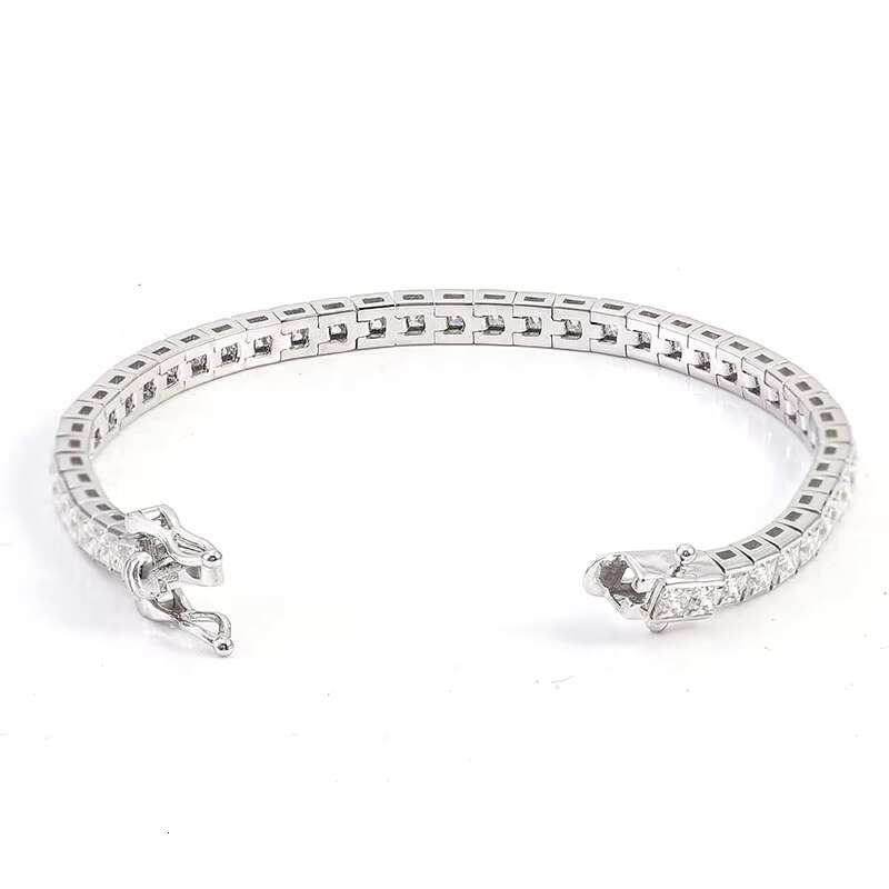 Hot Sale Moissanite Chains 925 Silver Mossanite Jewelry Bracelet Women Moissanite Tennis Bracelets