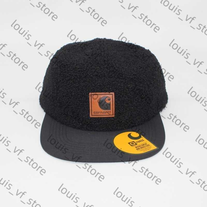 Autumn and Winter New Fleece Color Blocked Five Piece Hat for Men Women Warm Baseball Cap Camping H250411