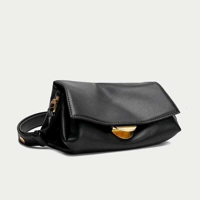 Hot Leather Women's Underarm Bag Design New Pole Head Cowhide Fashion Pleated Handbag Bags For Women designer handbags
