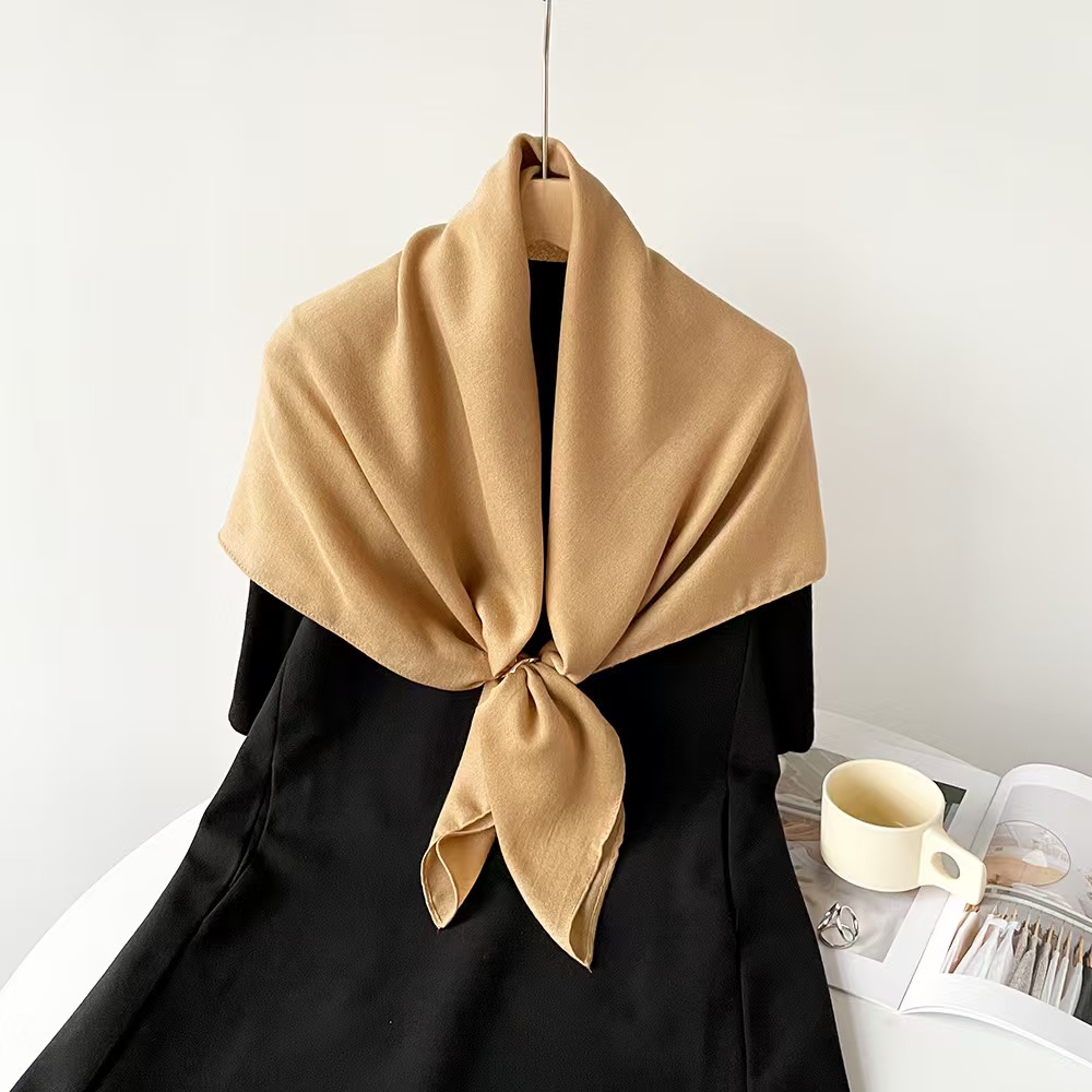 T450 summer solid color cotton and linen scarf female European and American beach new sunscreen gauze shawl versatile silk scarf