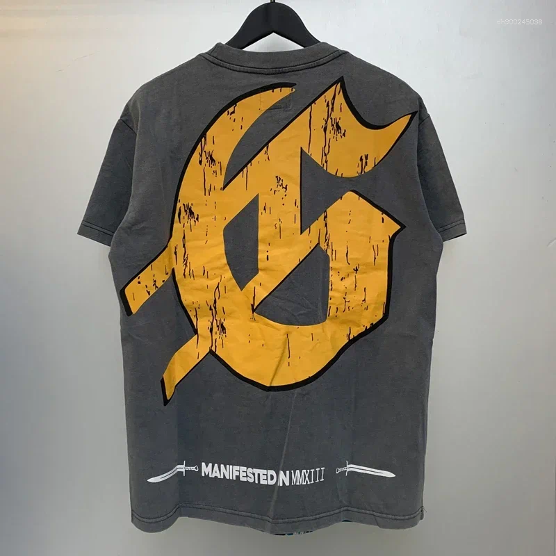 Men's T Shirts Niche Fashion Brand Seller Crew-neck Short-sleeved T-shirt Letter Printing Couple Casual Topper