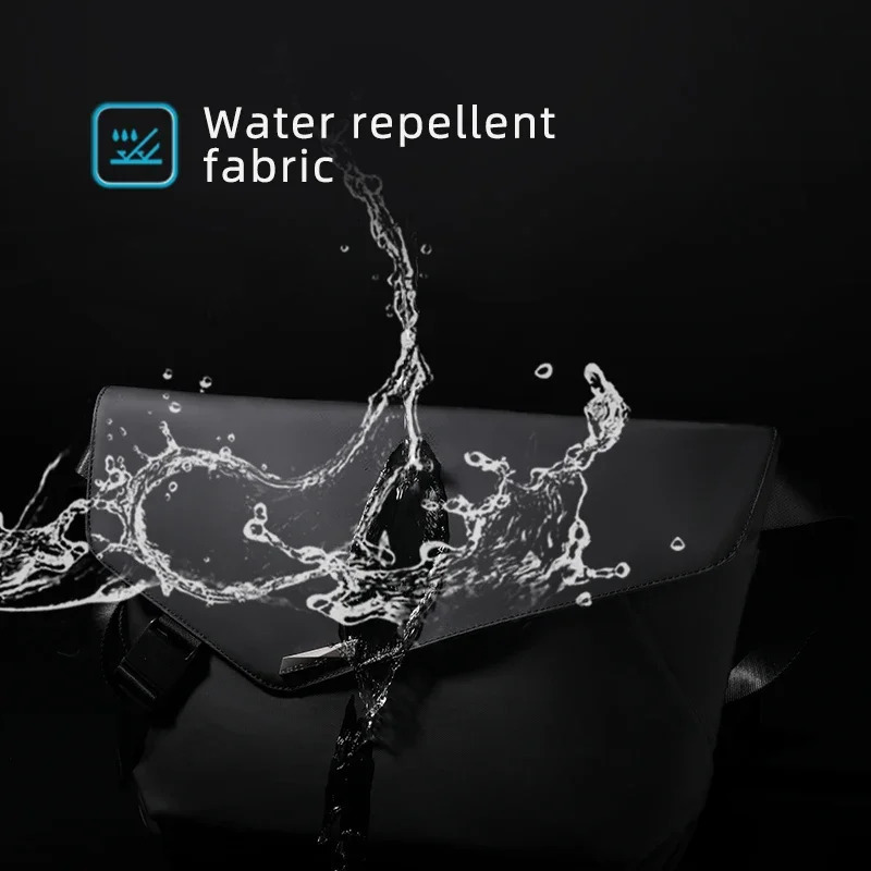 Hk Mens Shoulder Bag Water Repellent Messenger Sling Large Crossbody Packs Fit 13 inch Ipad Business Travel School Bags 251110