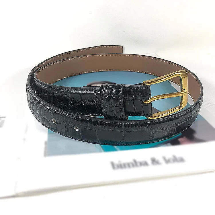 White Red Green Grain Real Leather Waist Belt Women Casual Jean Strap Belts Plus Large Size Alligator Pattern Cinture 251031