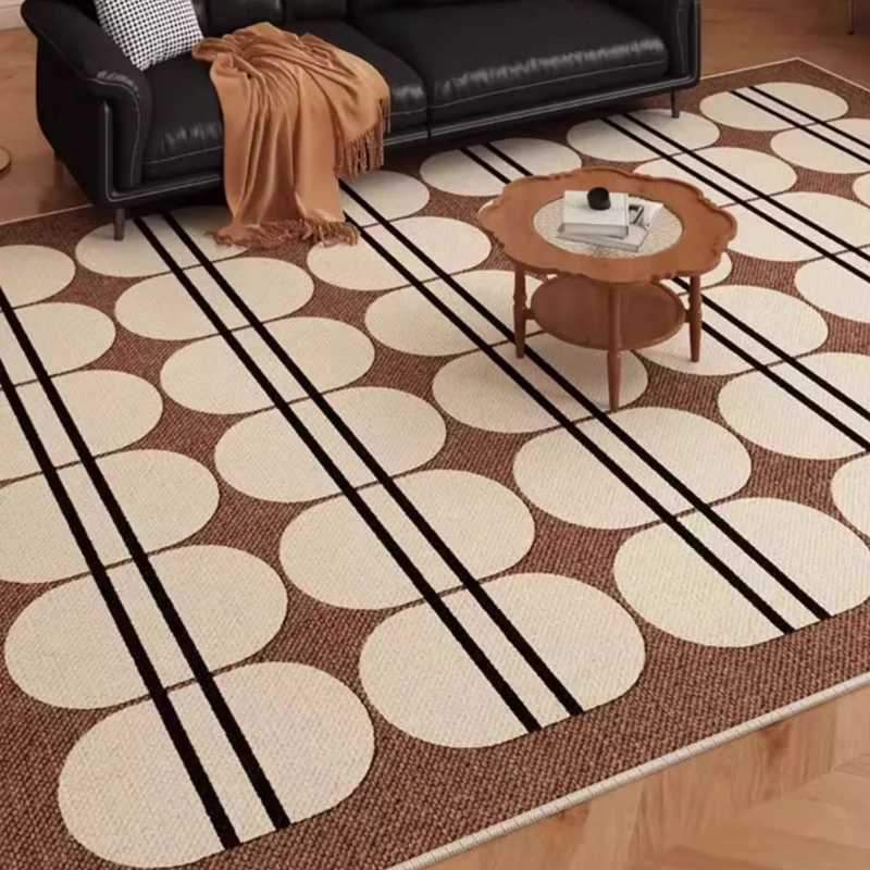 Retro Style Rugs for Bedroom Large Area Living Room Decoration Waterproof Carpet Washable Lounge Floor Mat Anti-slip Bedside Rug Y251110