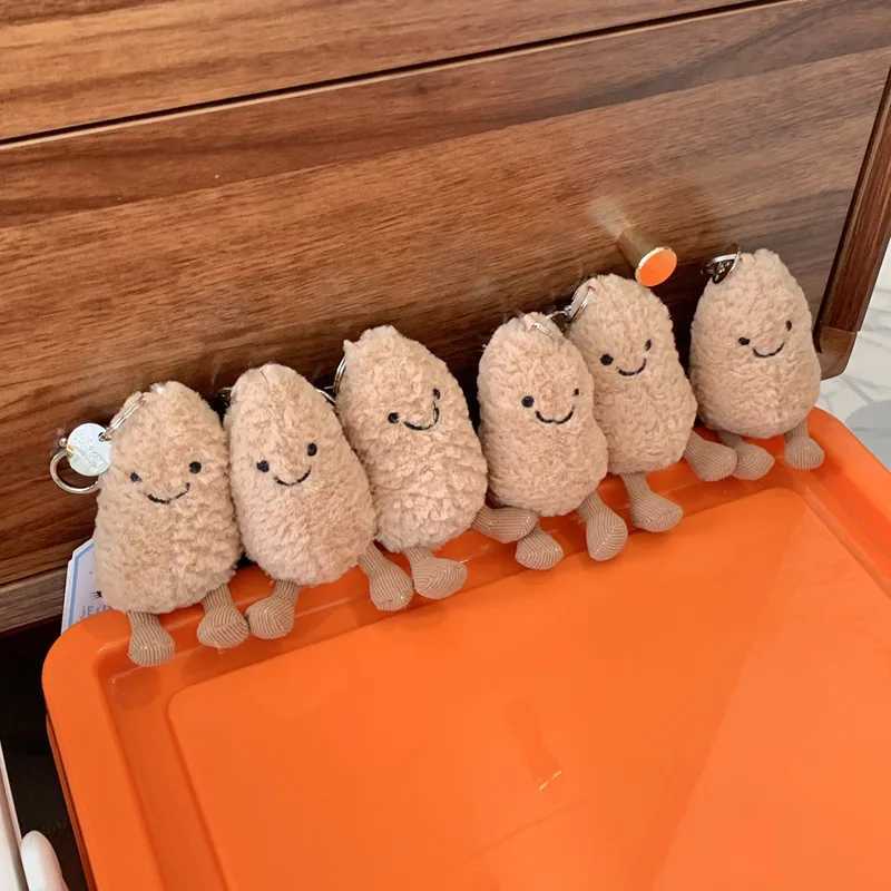 Jellycat with tags fun peanut keychain cute doll bag pendant stuffed toy bag pendant W250411
