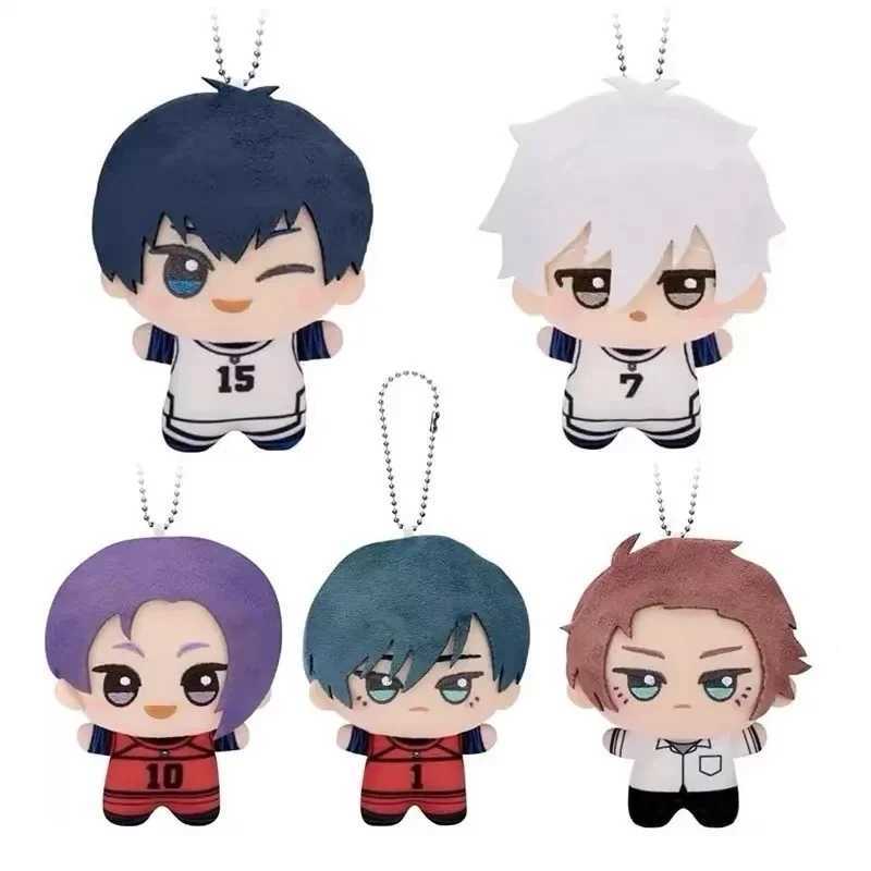 10cm New Blue Lock Plush Pendant Keychain Yoichi Isagi Nagi Seishiro Mikage Reo Rin Itoshi Sae Action Doll Toy Bag Gift W250411