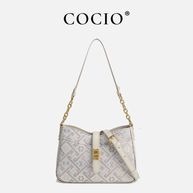 COCIO 2025 New Series Handbag Shoulder Crossbody Fashion Versatile Commuter National Style Women's Bag Hot Sale
