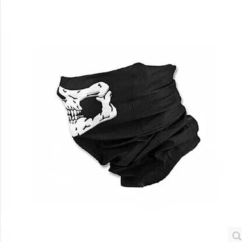 Cycling Face Mask Headwear Halloween Skull Wrap Scarf Warm Washable Headband Breathable Running Bandana Outdoor Sports Equipment S251110