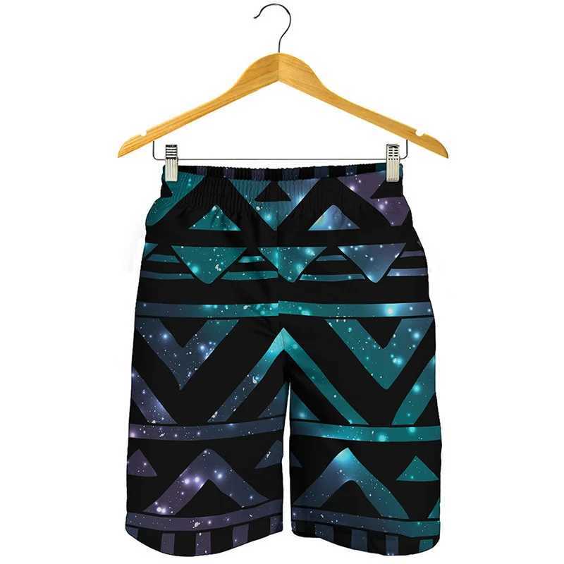 Retro tribal Aztec graphic beach shorts mens 3D printed swim trunks summer quick drying shorts loose board shortsW250410