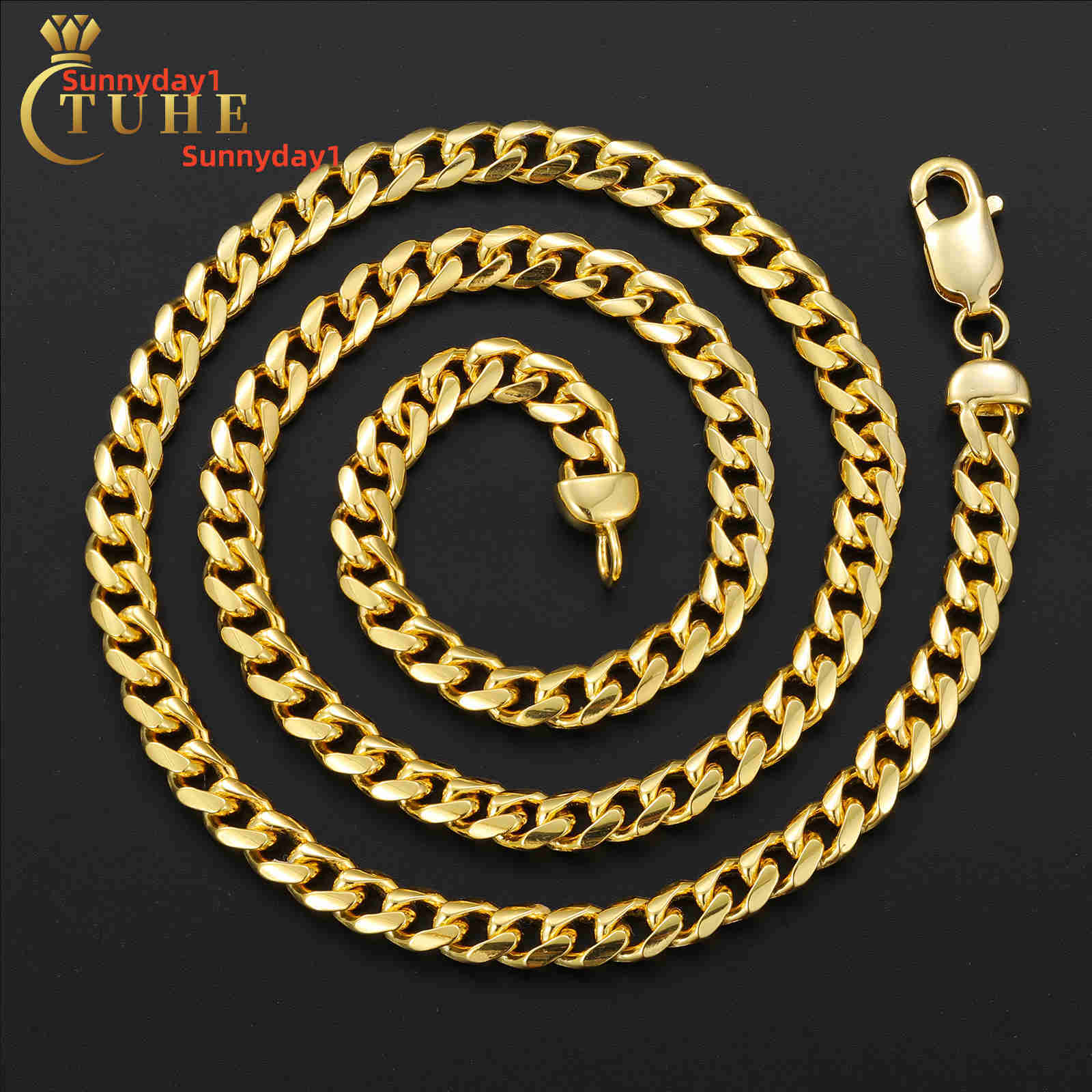 Wholesale High Quality Hip Hop Jewelry 5mm 925 Sterling Silver Plain Miami Cuban Link Chain Necklace for Men Women