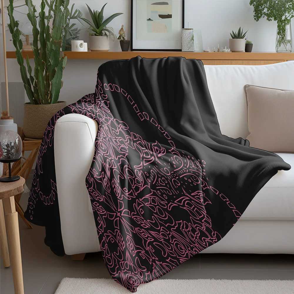 Trendy Decorative Throw Blanket Soft Plush Bed Sofa Throw Cushion Cover for Home Living Room Decoration C251111