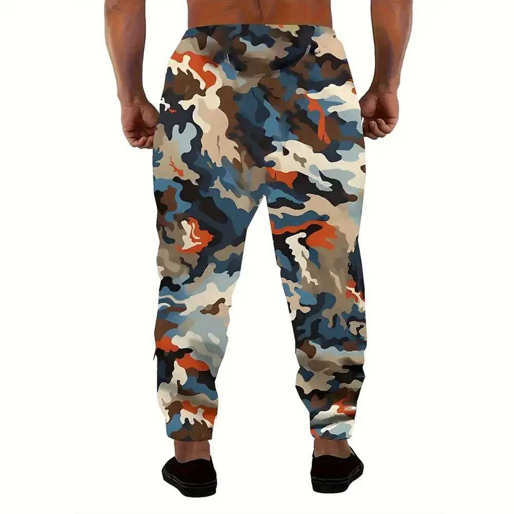 Mens Pocket Sweater Pants Winter New Thick Warm Sports Pants Fashion Camo Printed Sports PantsXJ250410