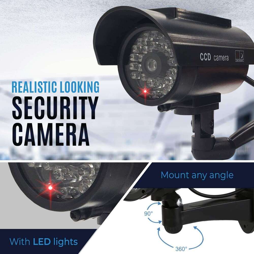 New solar simulation camera simulation monitor fake surveillance camera fake camera model