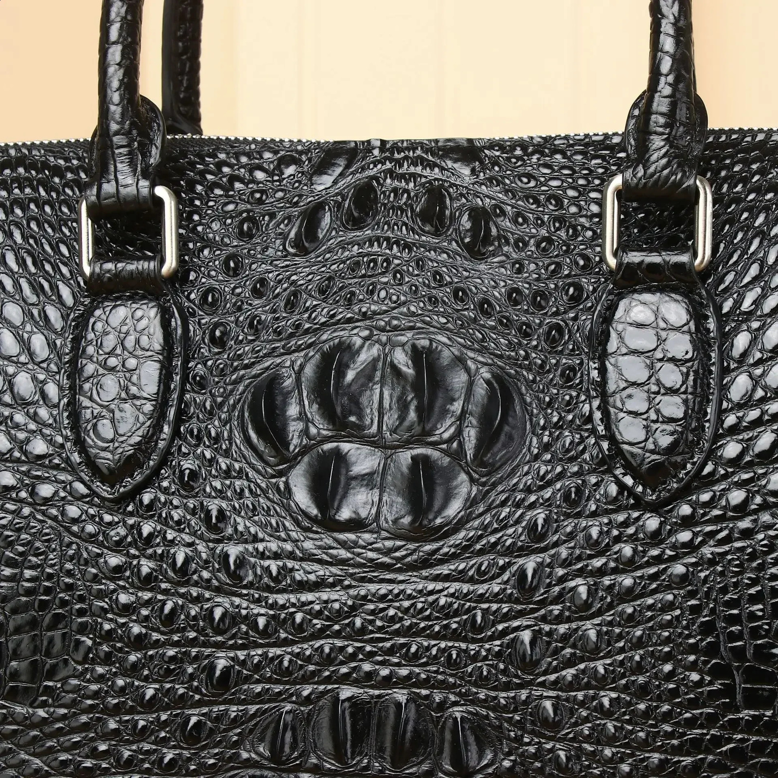 Alligator laptop bag made of genuine leather mens briefcase mens handbag mens messenger 14 inch computer bag 250410