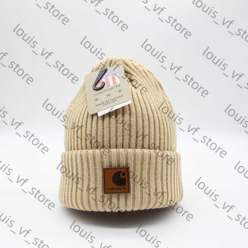Versatile Striped Label Tooling Wool Hat Mens and Womens Fashion Knitted Autumn Winter Warm Hat Pullover H250411 D84I