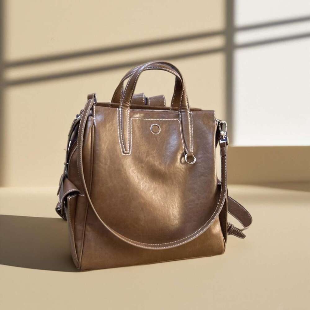 Luxury Bag Designer Yamashita Song Large Backpack Unisex Top Layer Cowhide Vegetable Tanned Leather Inch Laptop Bag